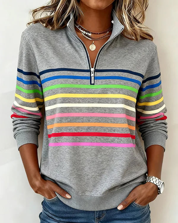 SANNE | Casual Sweater met Comfort en Kleurrijke Stijl voor Elke Dag