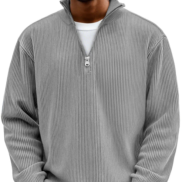 Finn | Elegante trui met ritskraag
