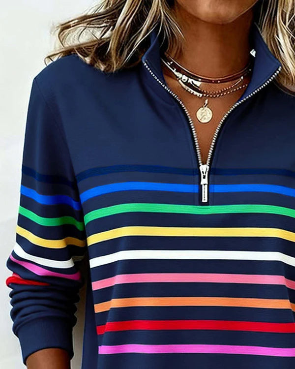 SANNE | Casual Sweater met Comfort en Kleurrijke Stijl voor Elke Dag