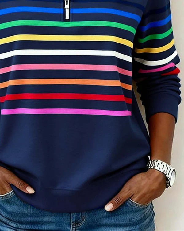 SANNE | Casual Sweater met Comfort en Kleurrijke Stijl voor Elke Dag