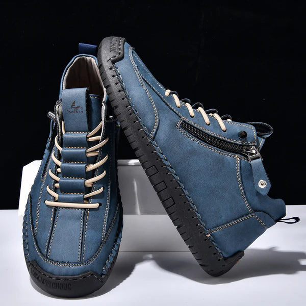 Christian™ | Nubuckleder Schoenen met Rits voor Mannen
